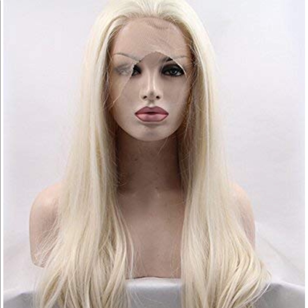Platinum Blonde Lace Front wig